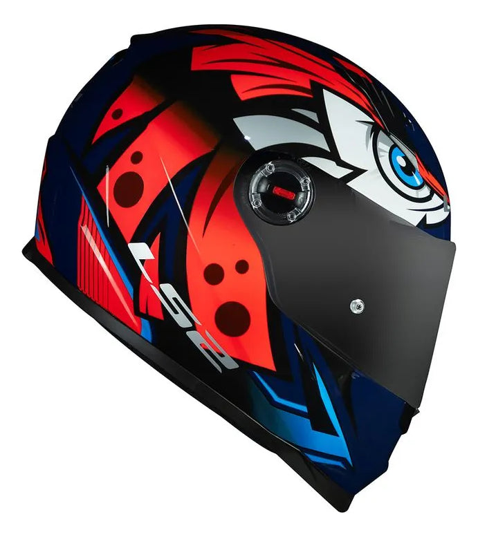 Capacete Fechado Ff358 Classic Tribal Laranja Ls2