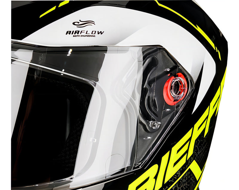 Capacete Bieffe B-12 Naked Preto / Amarelo