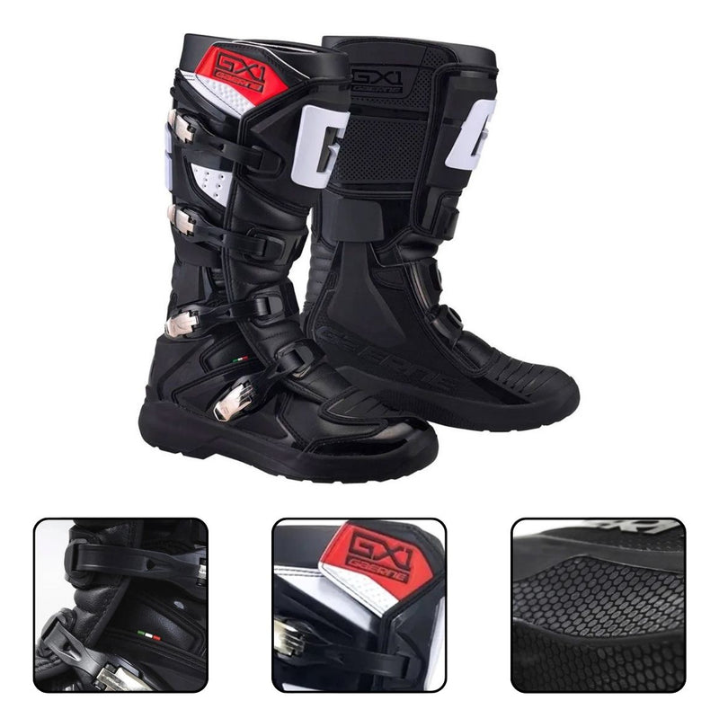 Bota Gaerne Gx1 Evo Conforto Flexível Leve Preto Motocross