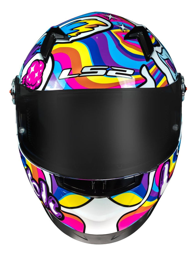 Capacete Unicórnio Ls2 Ff358 Bubble Branco