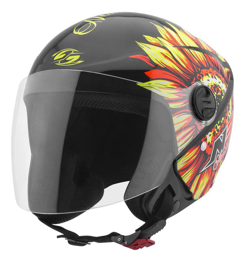 Capacete Moto Aberto Integral N3 Sunflower Girassol Urbano