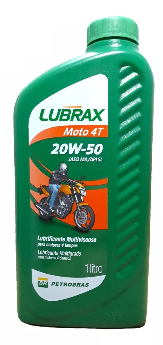 Lubrax 20w50 4T Moto Api Sl Mineiral 1 L