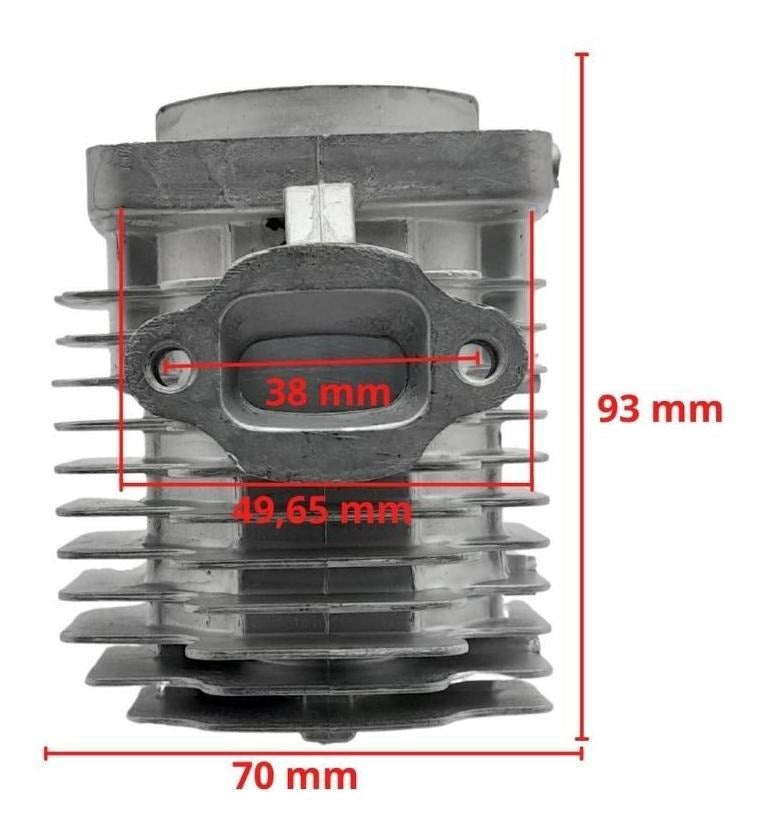 Cilindro Pistão Virabrequim Juntas 44mm Mini Moto 49cc 2t