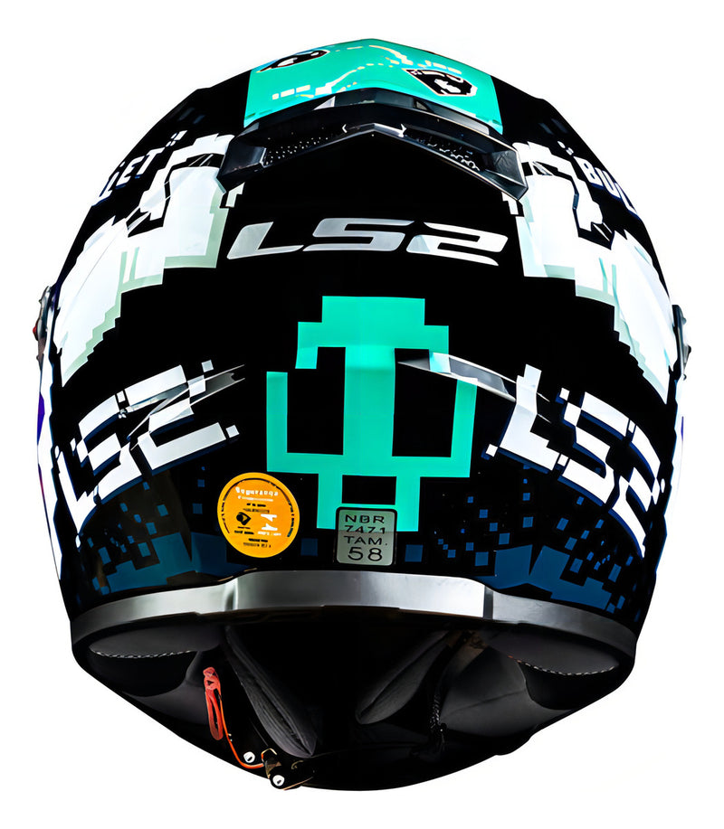 Capacete Fechado Ls2 Ff358 Bullet Cor Azul Tamanho Do Capacete 62/xl