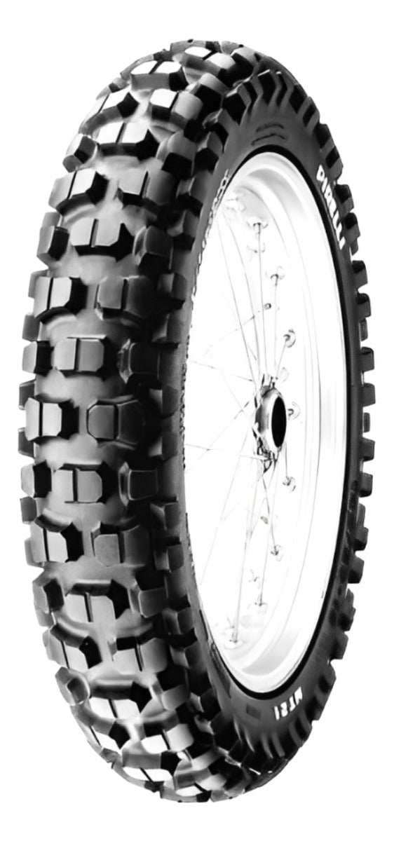 Pneu Traseiro Para Moto Pirelli Motocross Mt21 Com Câmara De 110/80-18 P 58 X 1 Unidade