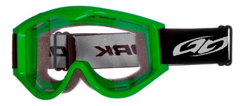 Óculos de motocross Motocross Pro Tork Enduro Fas Motocross, cor completa, moldura de lente transparente, cor verde