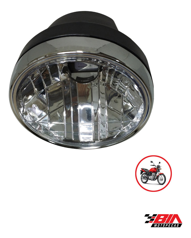 Farol Cg 125 Titan Fan 2004 2005 2006 2007 2008 Aro Cromado