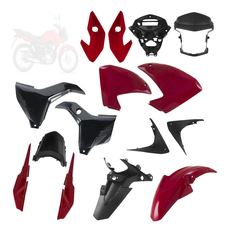 Kit Carenagem Completa Para Moto Honda Cg Fan 125 2014 2015