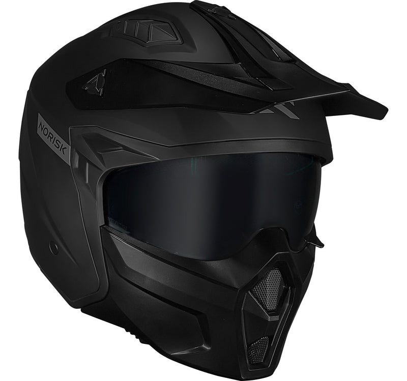 Capacete Norisk Darth 2 Monocolor Black Preto Fosco