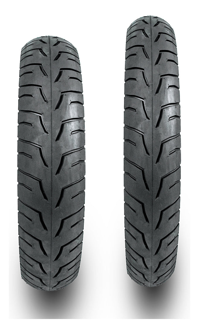 2 Pneus Tubeless 80/100-14 + 2.75-17 Irado City Biz Pop