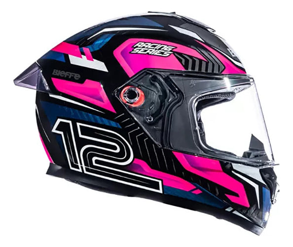 Capacete Bieffe B-12  Misano Pink + Viseira Colorida