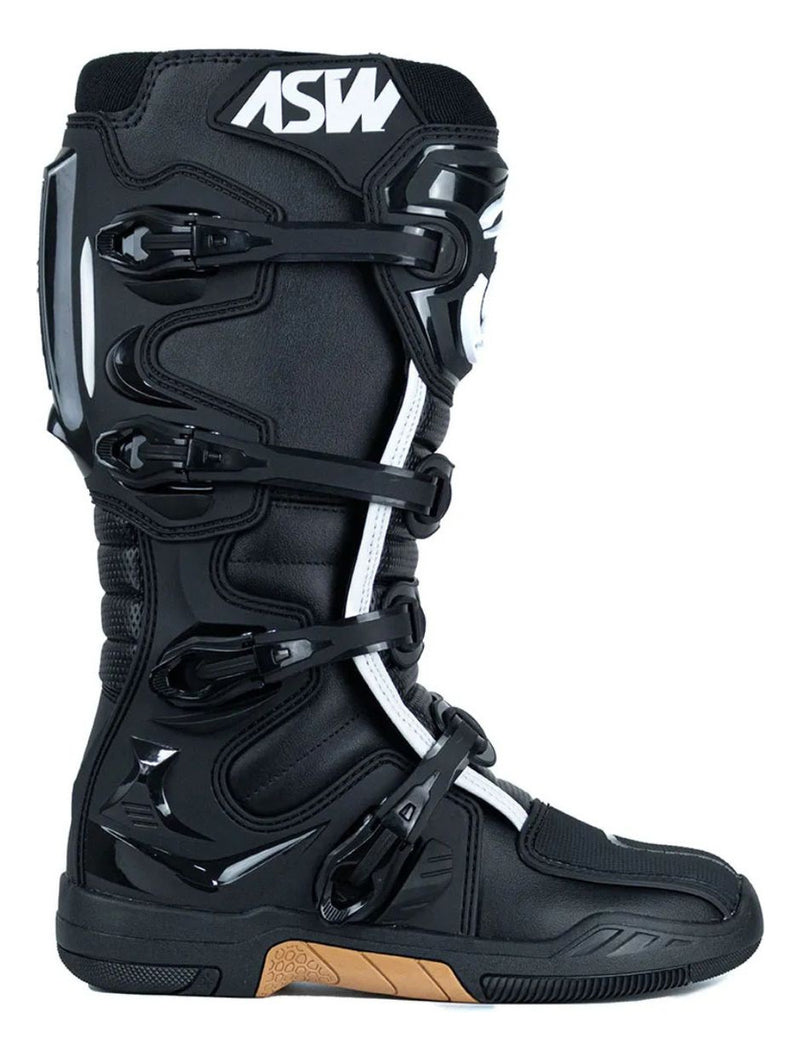 Bota Motocross Asw Elevate Preta Branca