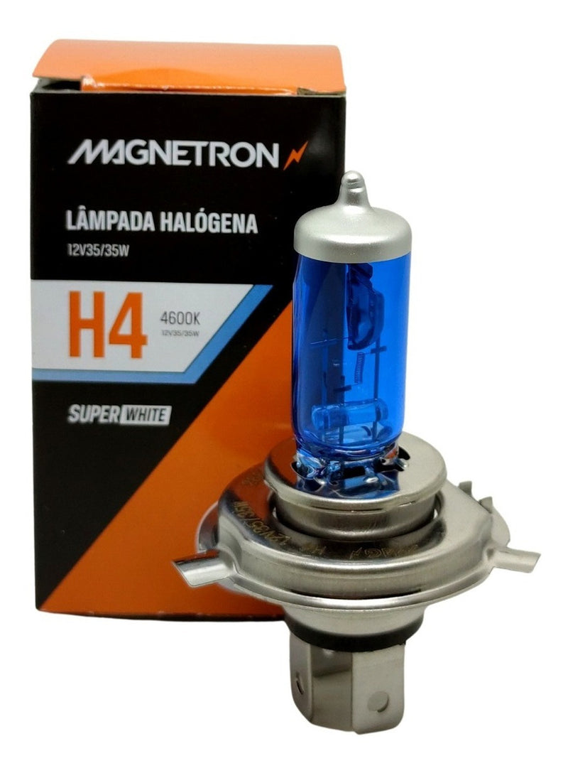 Lâmpada Farol H4 Moto Cg Fan Titan 150 4600k  Super Branca