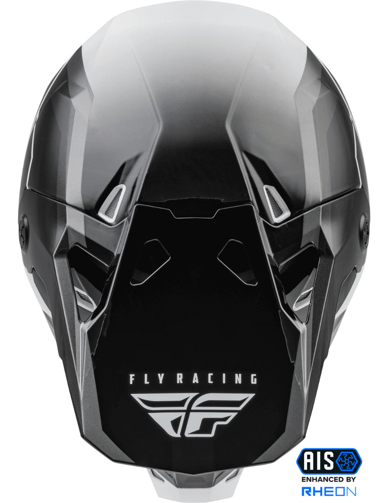 Capacete Fly Formula Cp Rush Cinza/preto/branco