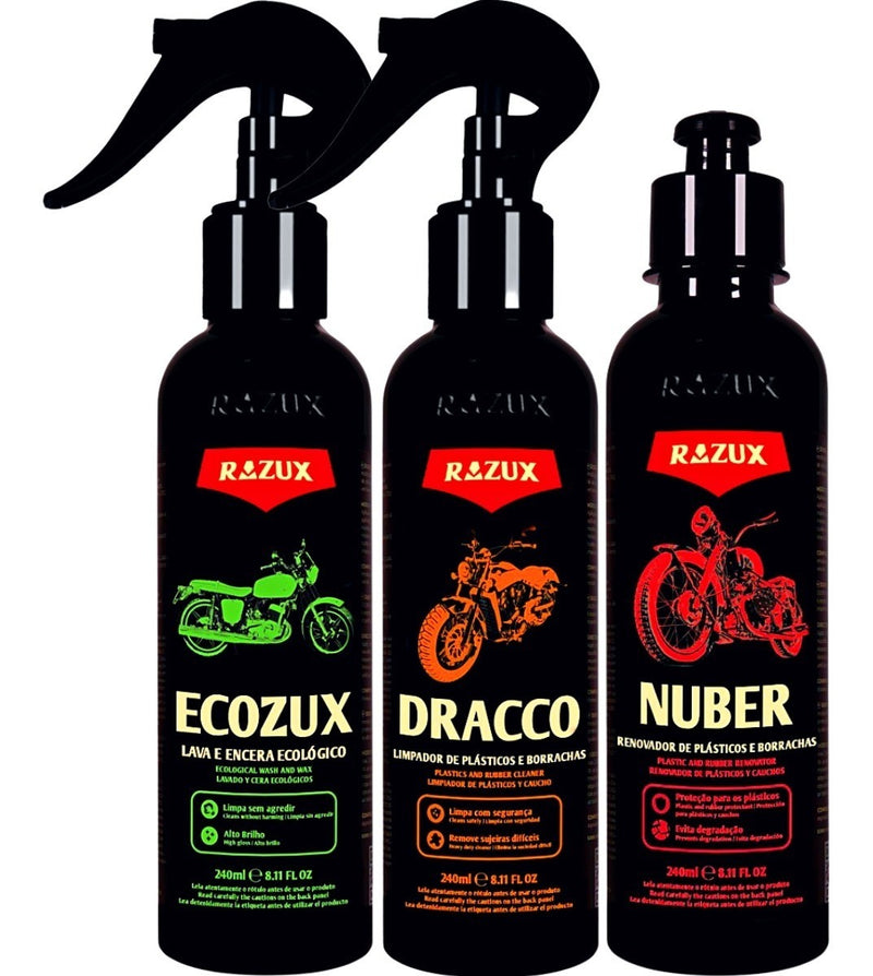 Lava A Seco Spray Ecozux Razux Dracco Nuber Limpa Plasticos