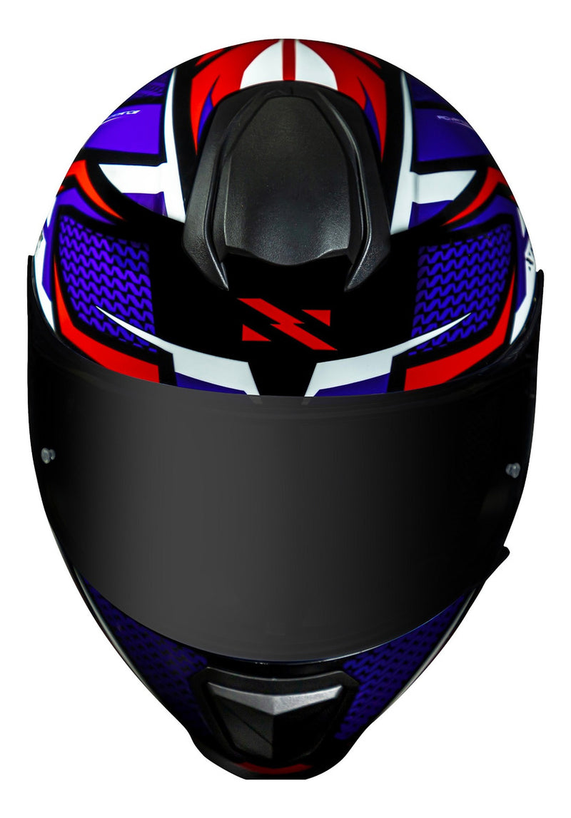 Capacete Norisk Razor Speedmax Azul Vermelho Branco