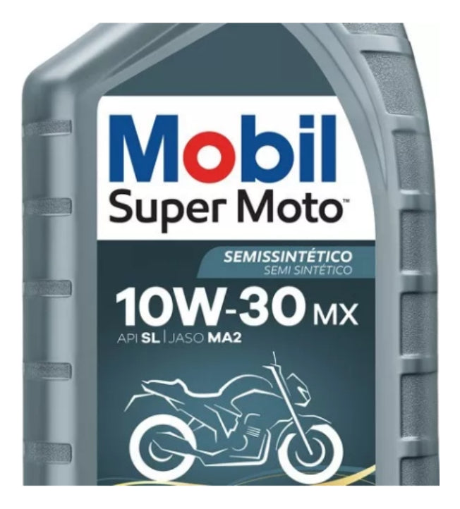 Mobil Óleo Super Moto 10w30 1 Litro Semi Sintetico 4t Mx