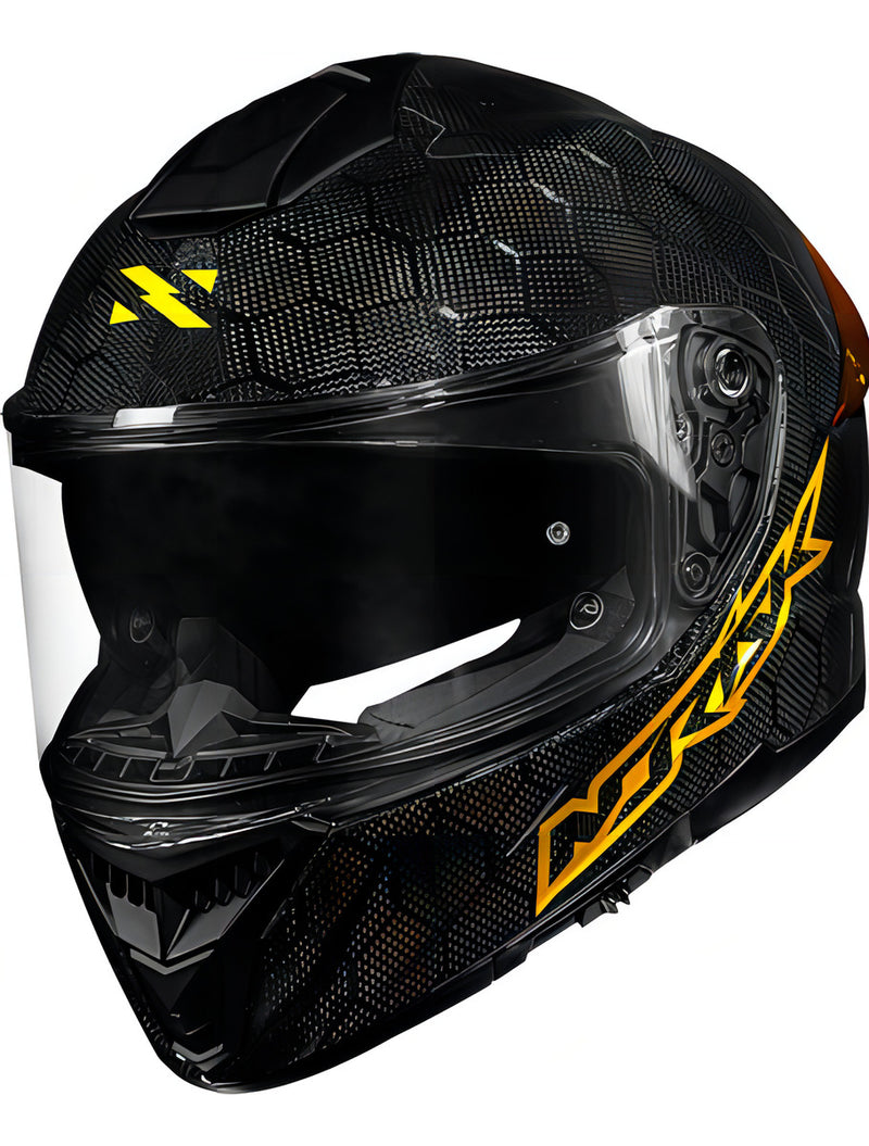 Capacete Norisk Viper Gt Snake Carbon Dourado Fxm Cor Preto/Dourado Tamanho do capacete 56