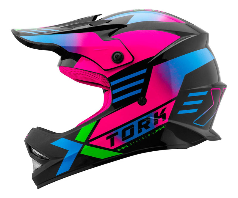 Capacete Infantil Trilha Motocross + Óculos Off-road Oferta