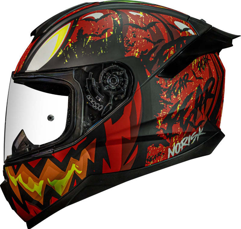 Capacete Norisk Razor Halloween Com 2 Viseiras + Spoiler