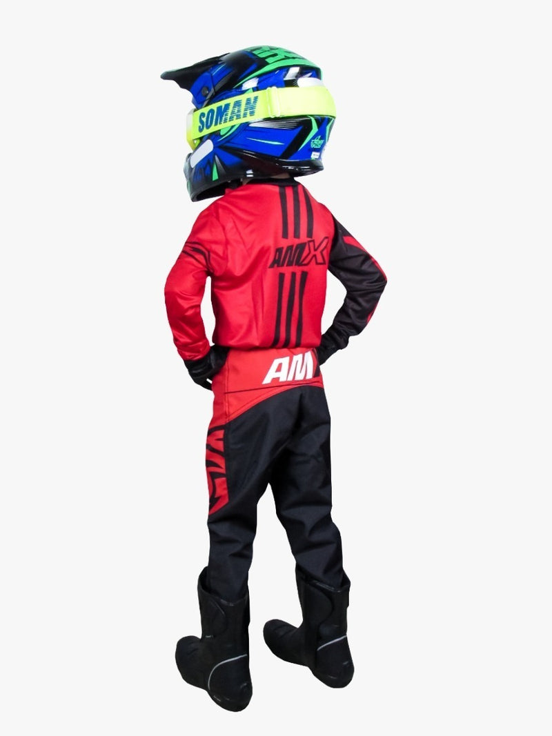 Roupa Motocross Trilha - Infantil - Calça+camisa Amx Duo Vm