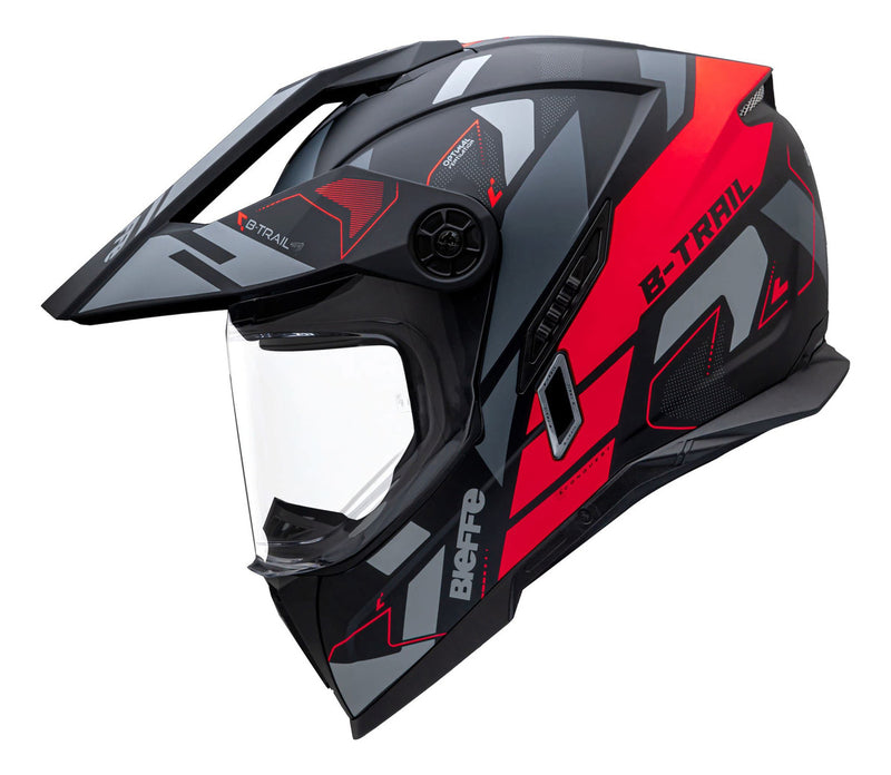 Capacete Moto Bieffe B-trail Conquest Com Óculos Interno