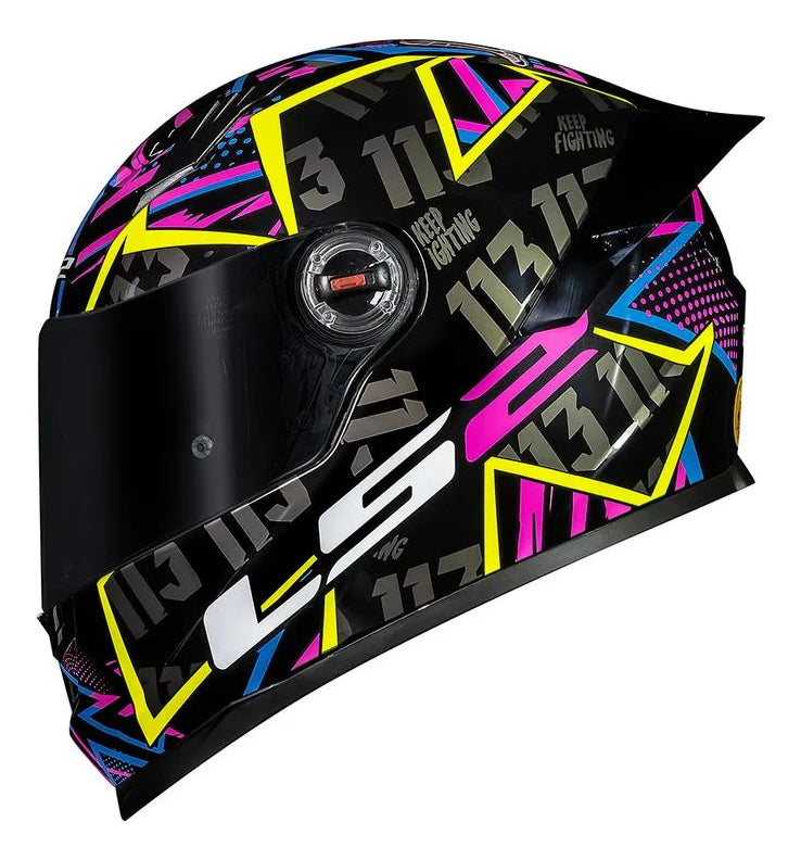 Capacete Ls2 Ff358 Classic S Rafael Paschoalin Preto