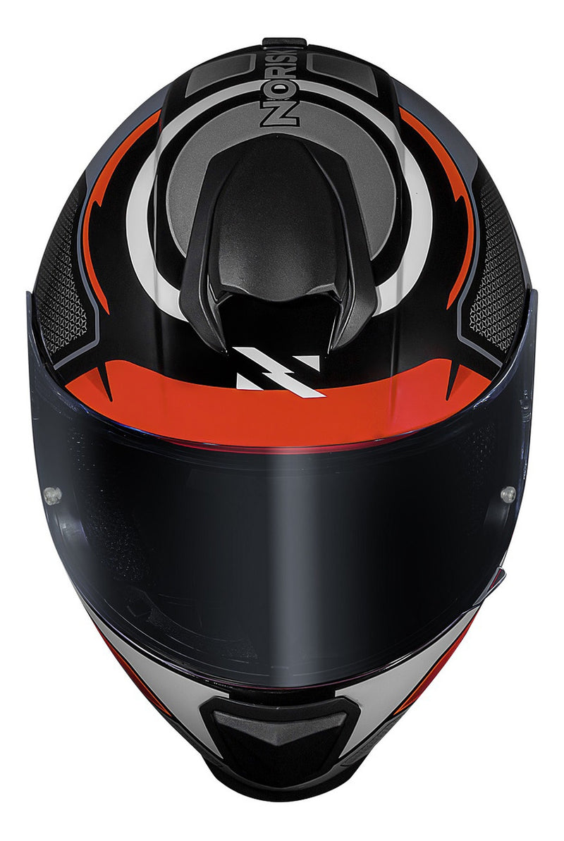 Capacete Masculino Norisk Razor Speedmax Preto Cinza Moto