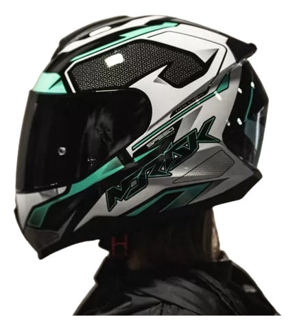 Capacete Norisk Ff802 Razor Speedmax Verde Relançamento