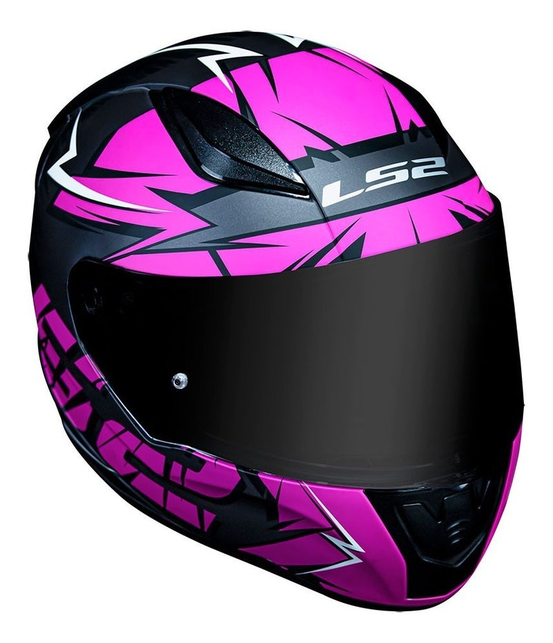 Capacete Moto Ls2 Ff353 Rapid Cromo Preto E Vermelho