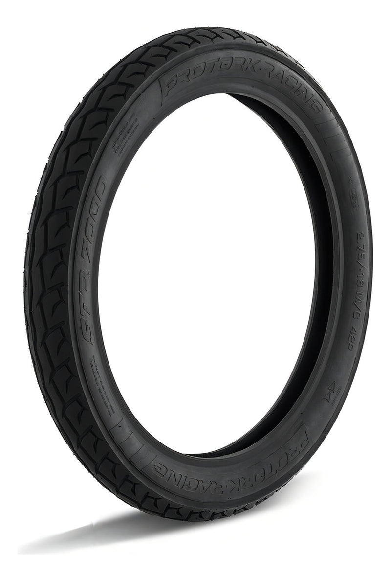 Pneu Pro Tork Dianteiro Racing 2.75-18 Pneu Traseiro 90/90-18 Str 7000 CG Titan Yes Ybr