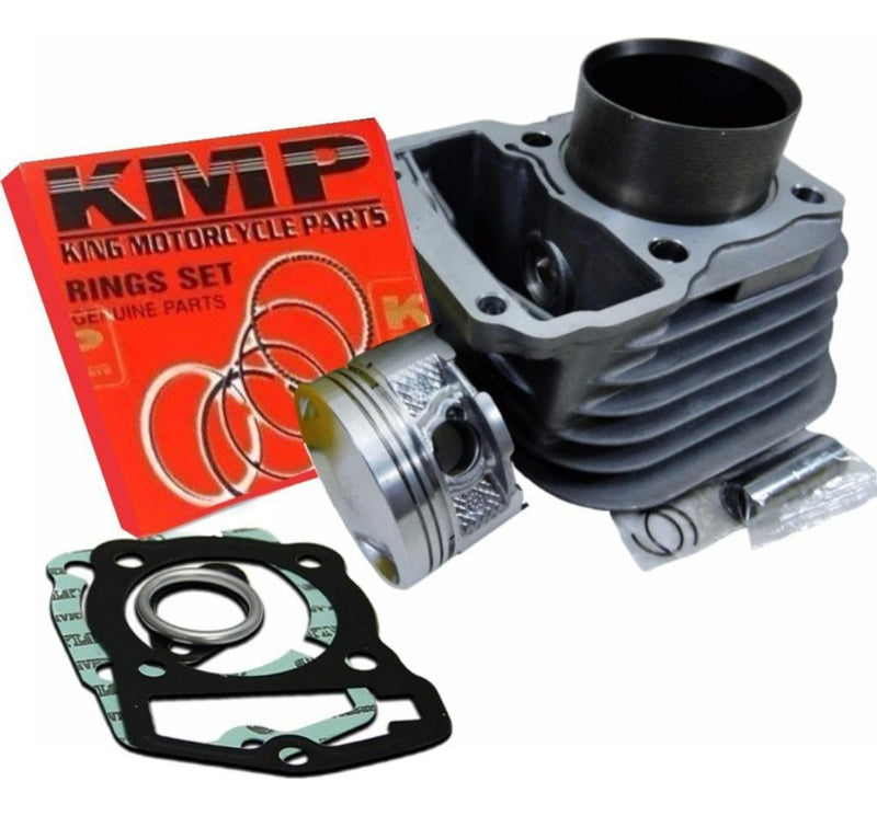 Kit Cilindro Pistão E Anéis Kmp Cg Titan 125 1992 99 A 2001