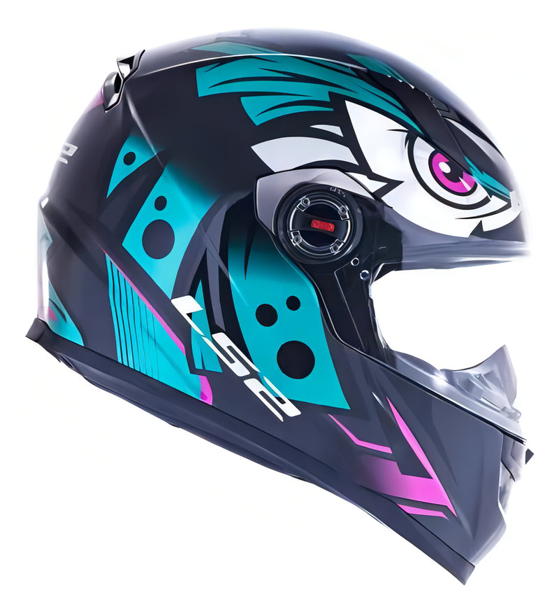 Capacete Para Moto LS2 FF358 Tribal Green Tamanho 56 Cor Verde Brilhante