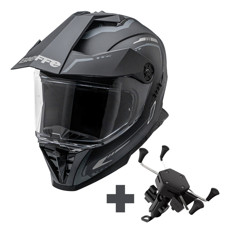 Capacete Bieffe B-trail Authentic Preto C/ Grafite - Fosco