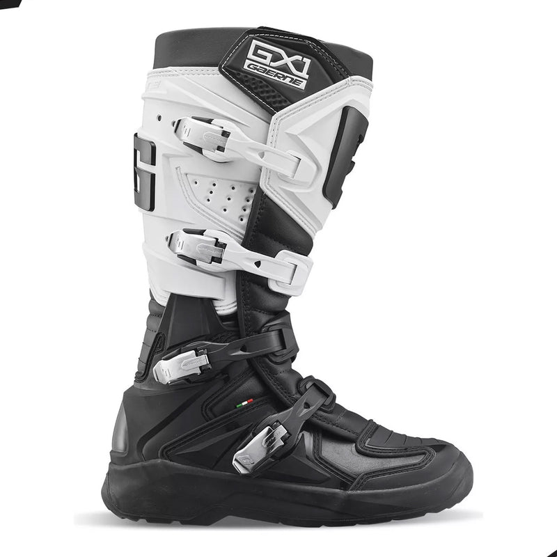 Bota Gaerne Gx1 Evo Preto Branco Motocross Trilha Enduro