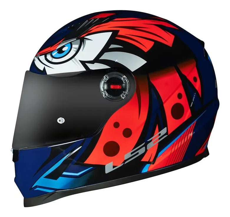 Capacete Fechado Ff358 Classic Tribal Laranja Ls2