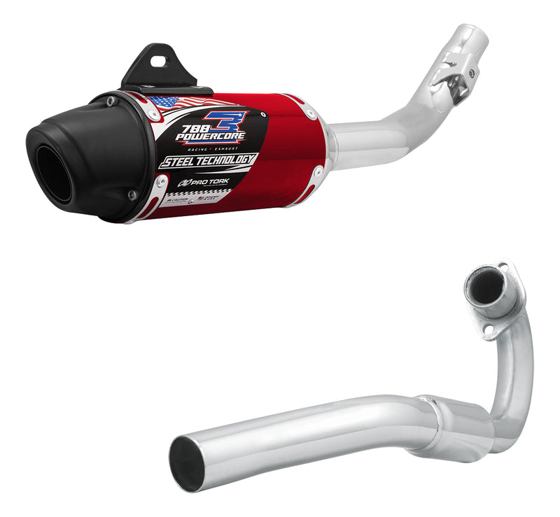 Escape Ponteira + Curva Completo Crf 230 Powercore 3 Protork