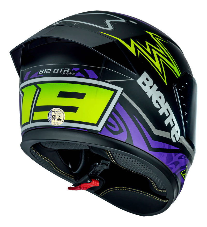 Capacete Moto Fechado Bieffe B-12 Qtr + Viseira Colorida