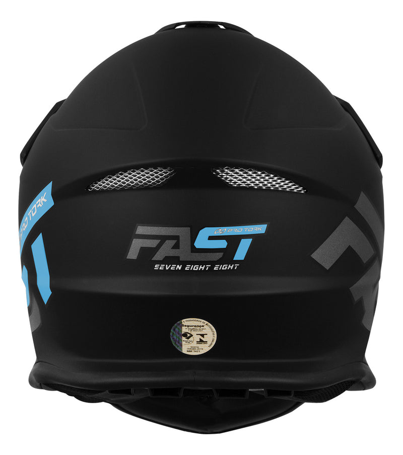 Capacete Fechado Motocross Trilha Protork Fast 788 Esportivo