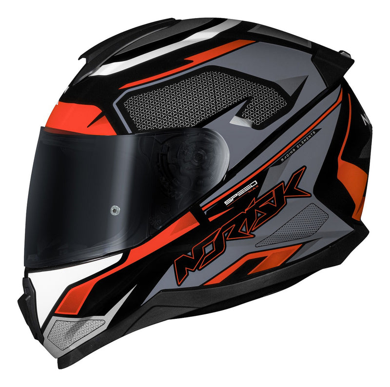 Capacete Masculino Norisk Razor Speedmax Preto Cinza Moto