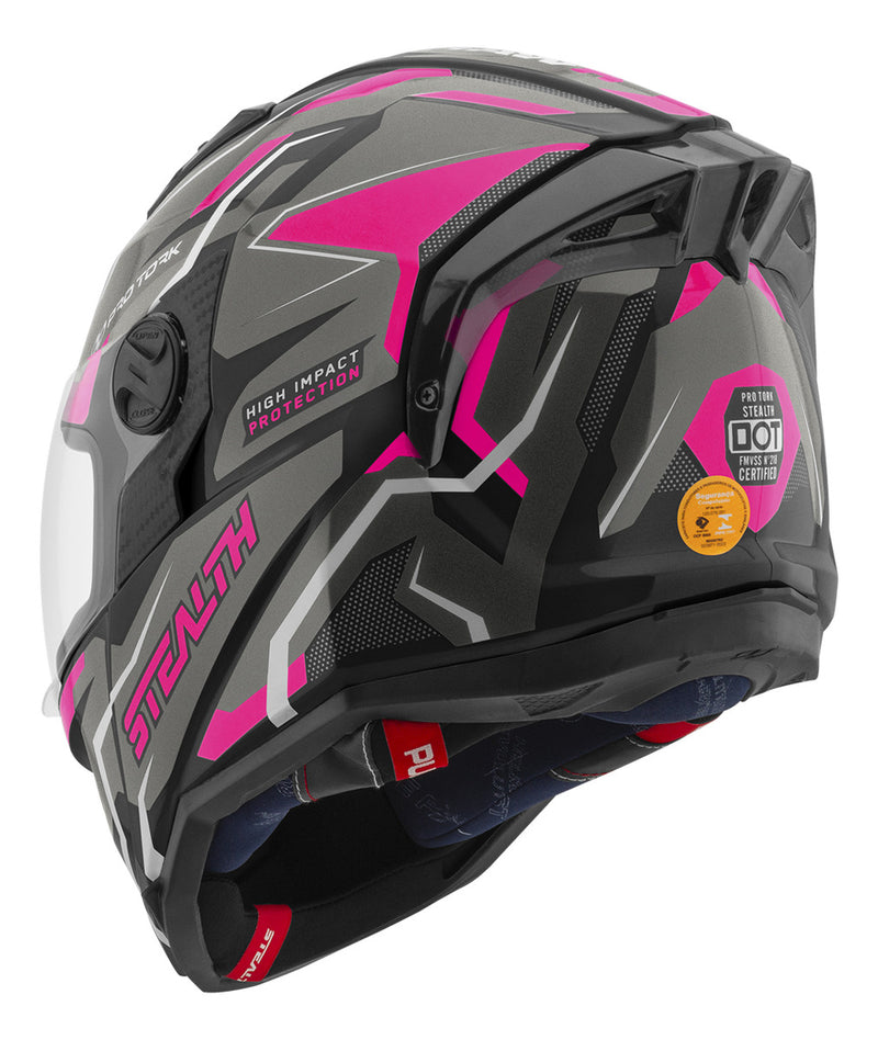 Capacete Fechado Integral Stealth Hawk Masculino Feminino