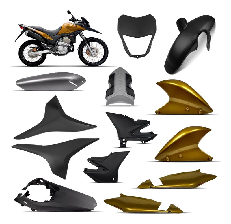 Kit Plásticos Honda Xre 300 Completa 2010 A 2012 Sem Adesivo