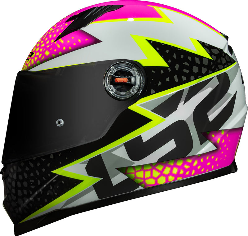 Capacete Ls2 Ff358 Classic Speedy Branco Rosa