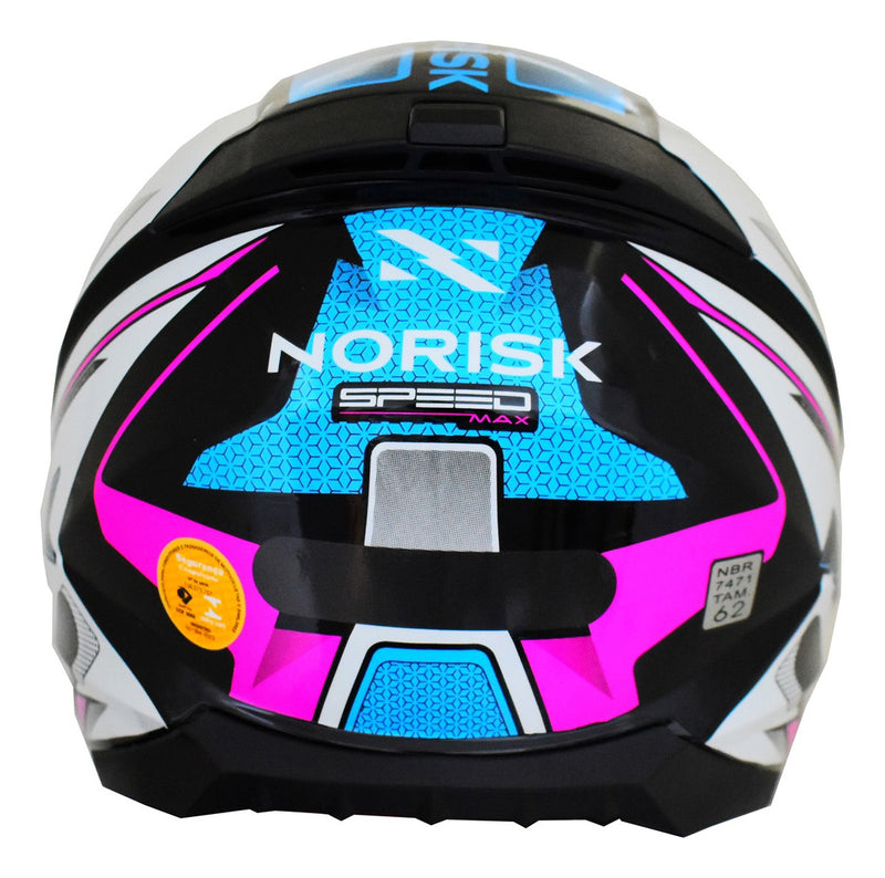 Capacete Feminino Norisk Razor Speedmax Rosa Viseira Fume