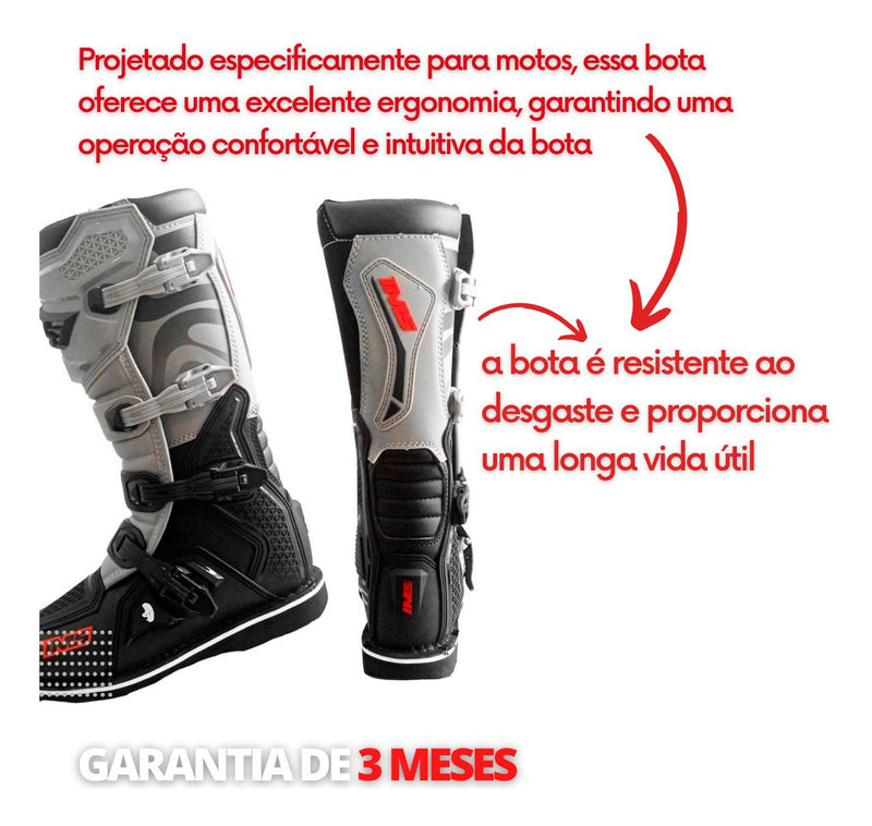 Bota Ims Robust Injetada Motocross Trilha Enduro Moto Par