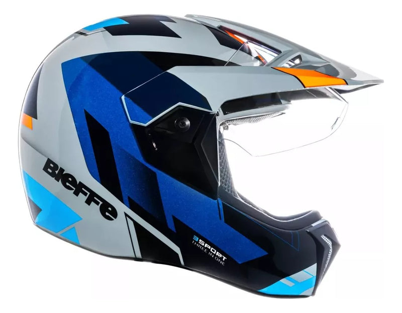 Capacete Moto 3sport Bieff Adventure React Masculino Femini