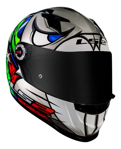 Capacete Ls2 Ff358 Alex Barros Prata