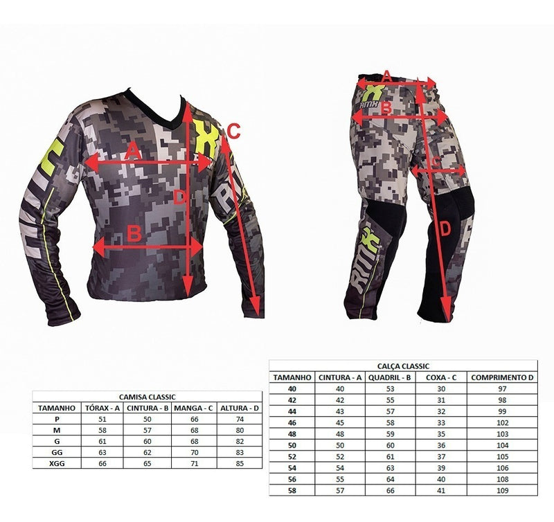 Roupa Calça Classic  Motocross Trilha Amx