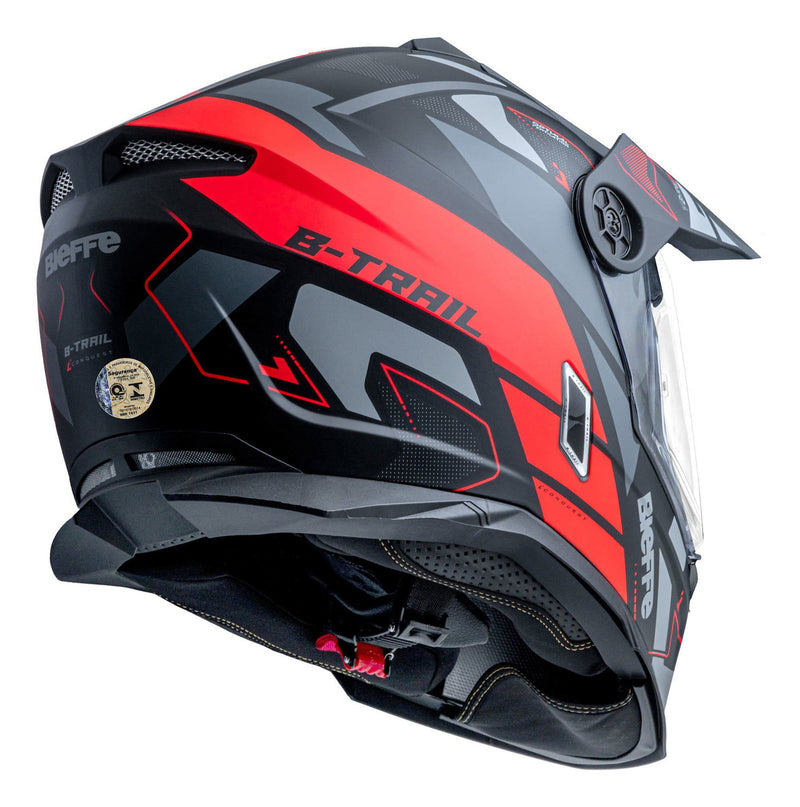 Capacete Moto Bieffe B-trail Conquest Com Óculos Interno