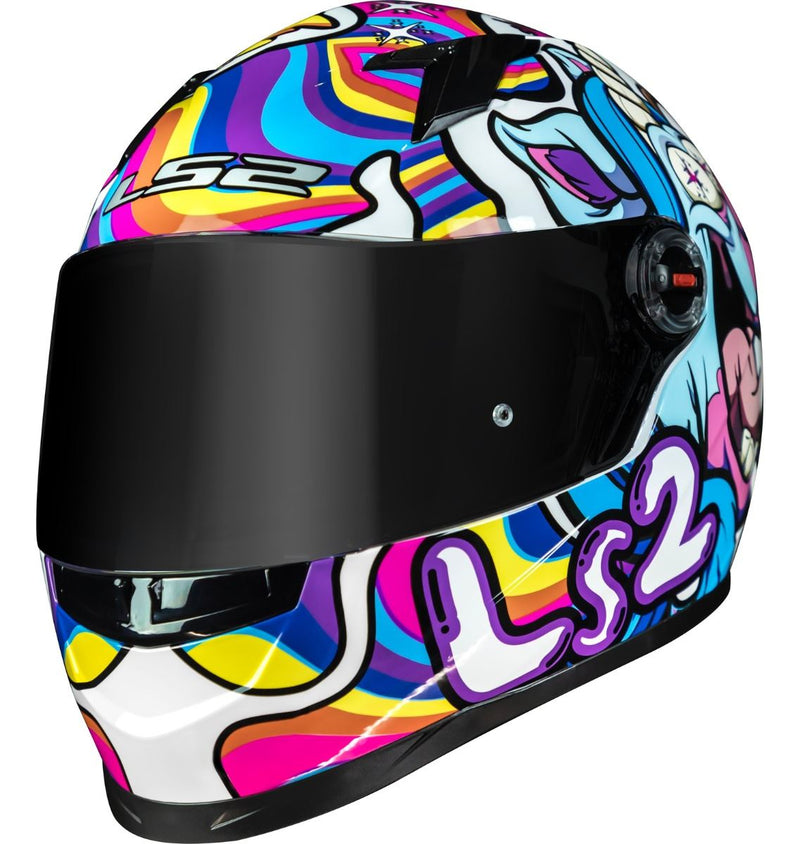 Capacete Unicórnio Ls2 Ff358 Bubble Branco